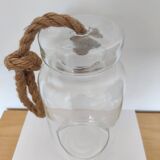 Large hanging glass vase