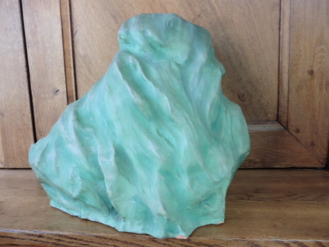 Plaster woman's head