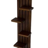 étagère murale vintage support à plantes, décoration bois de chêne