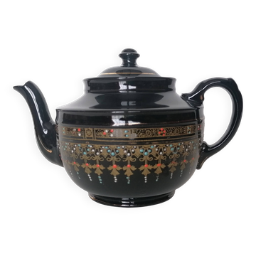 Victoria numbered enamelled earthenware teapot