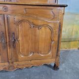 Louis XV period two-part glass sideboard