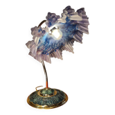 Art Nouveau lamp with Neo Classic lace shade 40x35