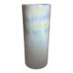 Iridescent white cylinder vase
