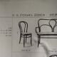 Fischel bistro chairN°18 wooden seat Art Nouveau, circa 1900