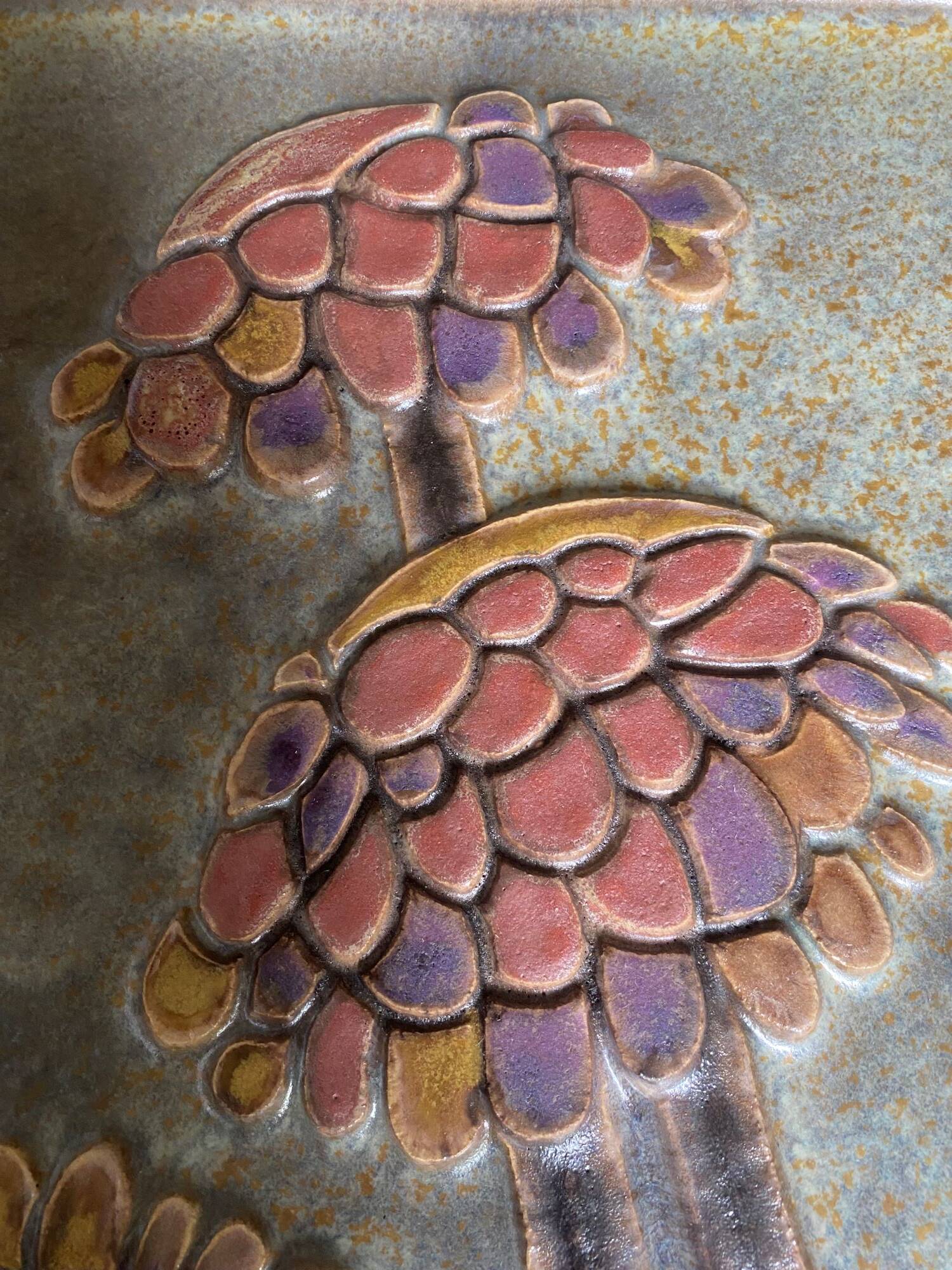 Vintage ceramic wall plaque 1960 Germany