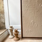 Taupe textured painting