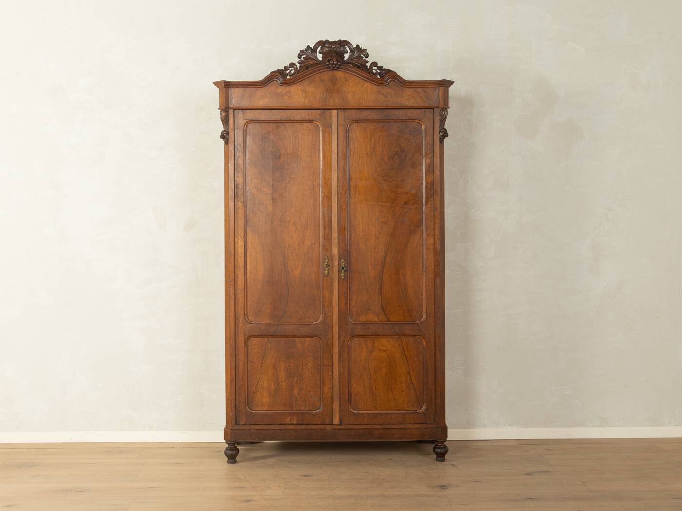 Antique Two-Door Cabinet with Carvings