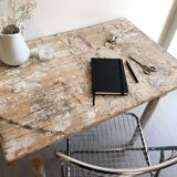 Ancien bureau bois patiné