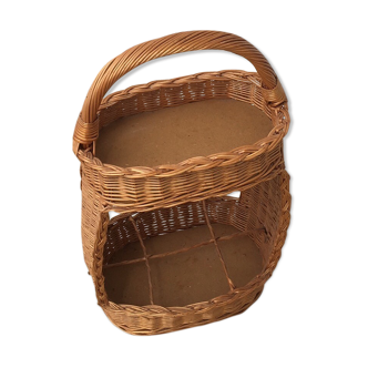 Wicker bottle holder