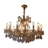 Lustre supergrand avec crystals 16 bulbes