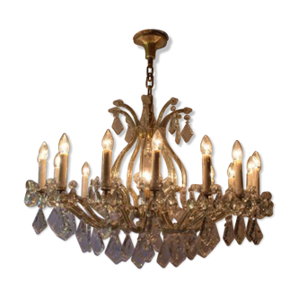 Supergrand chandelier with crystals 16 bulbs
