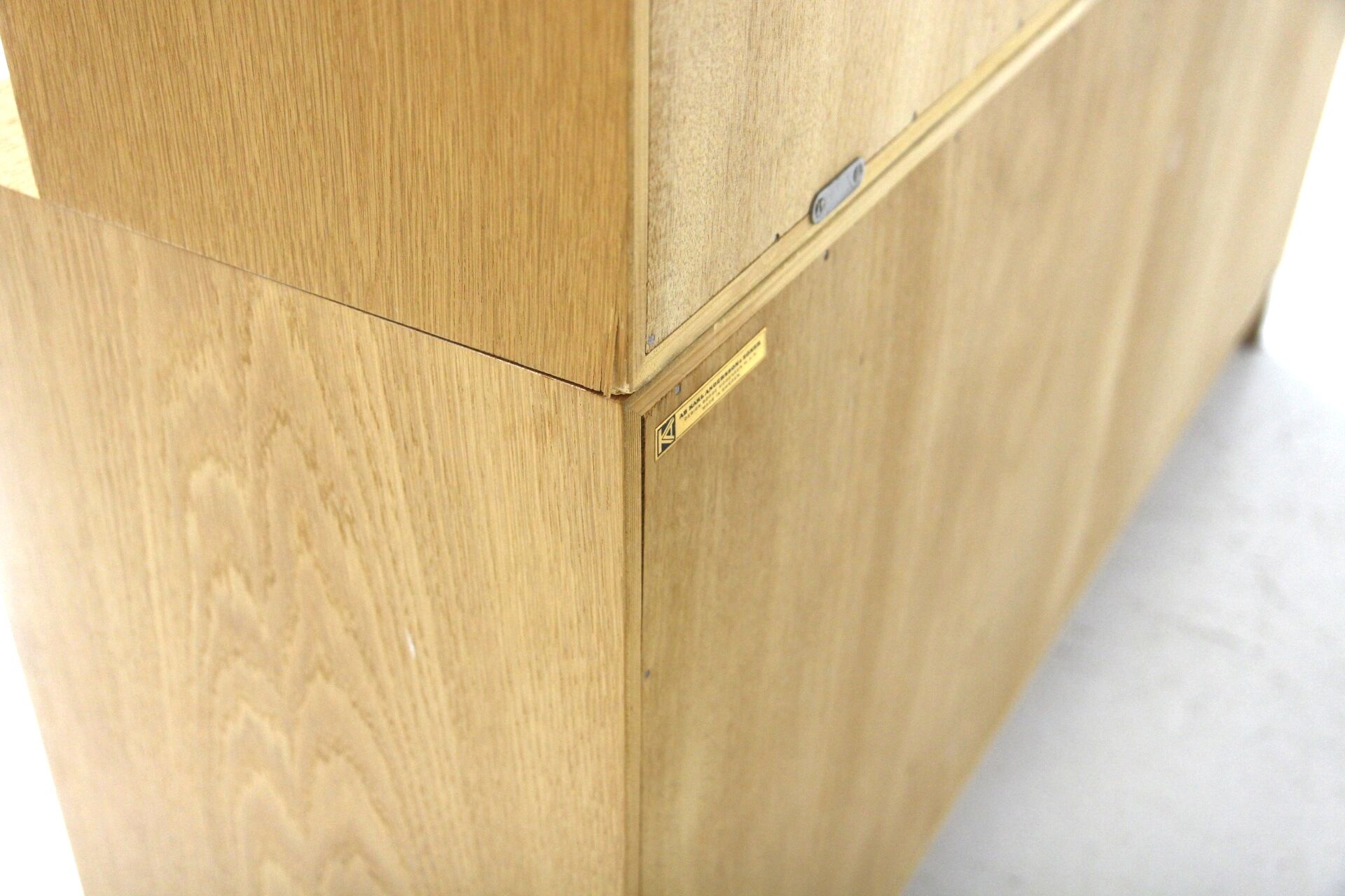 Scandinavian oak library "Öresund", Børge Mogensen, Sweden, 1960