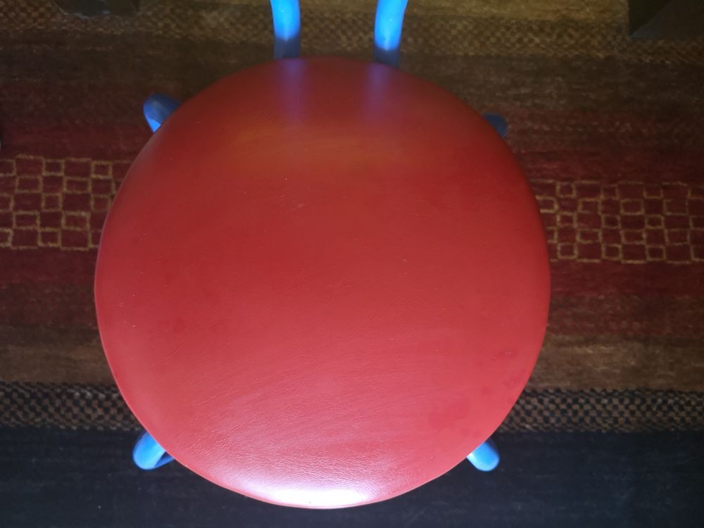 Colorful metallic children's chair - 1970s/1980s