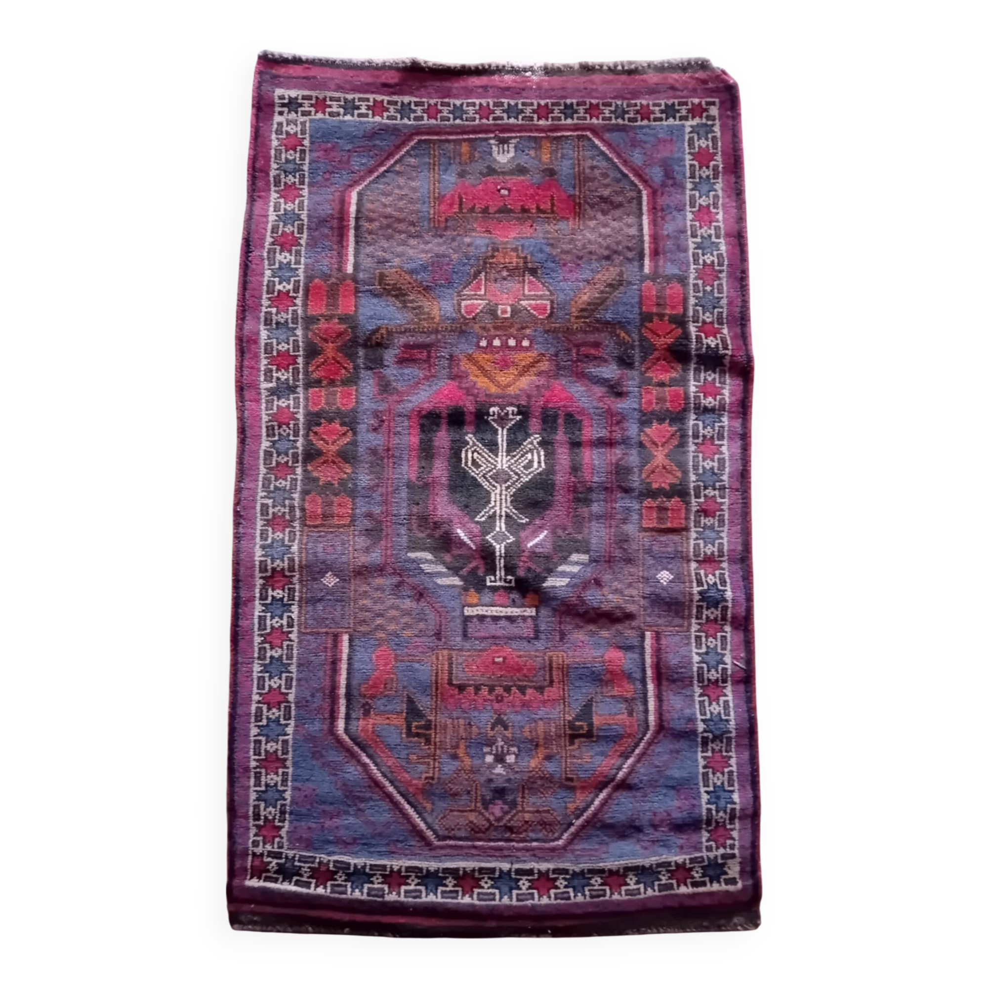 Tapis Beloutch Afghan fait main 138x83cm