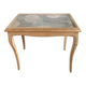 Table basse vitrée style Louis XV