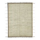 Tapis tribal tissé à la main en laine beige unique en son genre, 220 cm x 306 cm