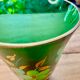 Vase en verre peint-Années 50