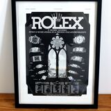 Rolex montre - affiche ancienne pub 1930