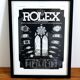 Rolex watch - old advertising poster 1930