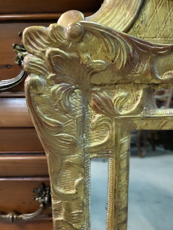 Wooden mirror dora parcloses of the XIXth n35