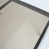 Milo Baughman chrome and smoked glass dining table – 1970 – Italy