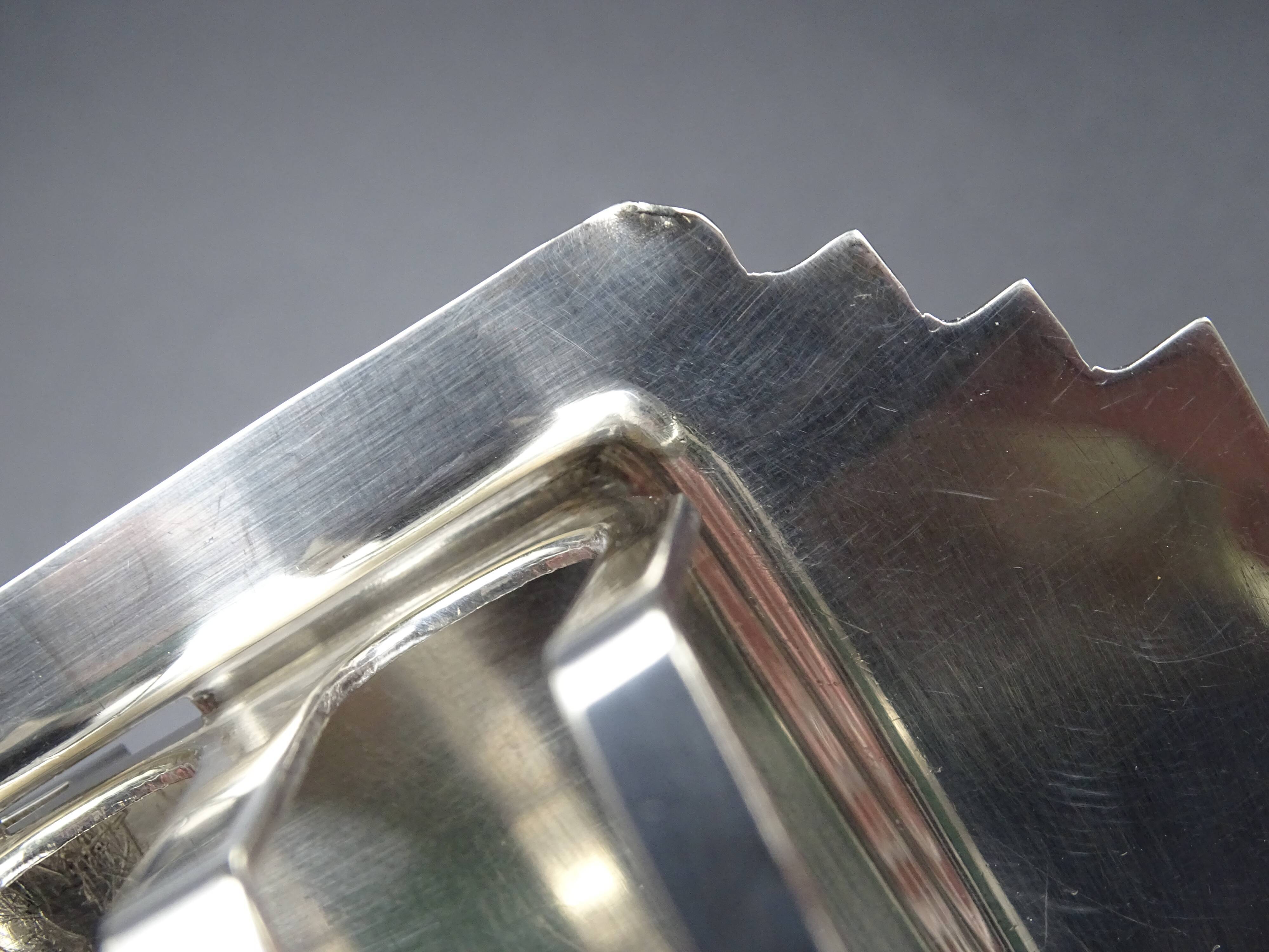 Silver metal toast holder, circa 1940 - good condition