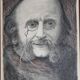 Portrait of Jacques Offenbach inspired by a photograph by Nadar, Framed and signed, 34 x 43 cm