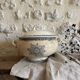 Fruit bowl in Creil and Montereau ironstone, Guirlande model.
