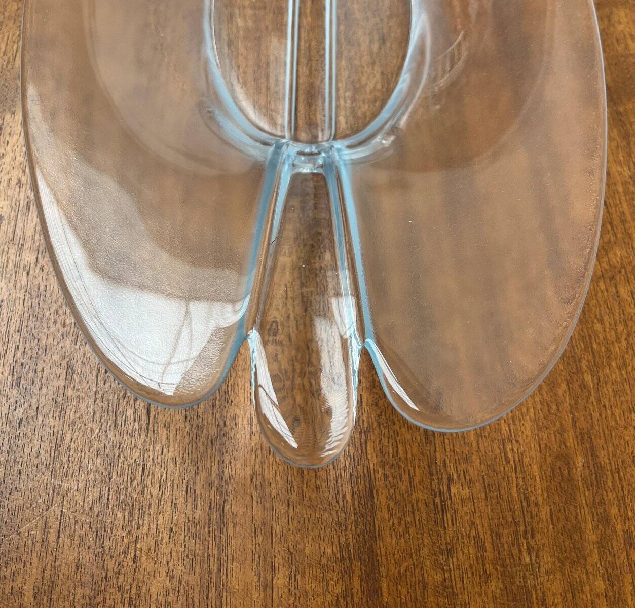 Vintage glass bowl from Holmegaard, 1970s.