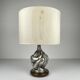 Vintage silver table lamp man and woman by Ottaviani, Italy, 1970s.