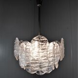 Kalmar candlestick with ice glass discs 1960's