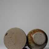 2 vases en grès pyrité, années 60