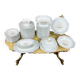 Important Limoges porcelain table service, 71 pieces, 20th century.
