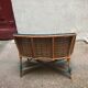 Vintage rattan doll bench