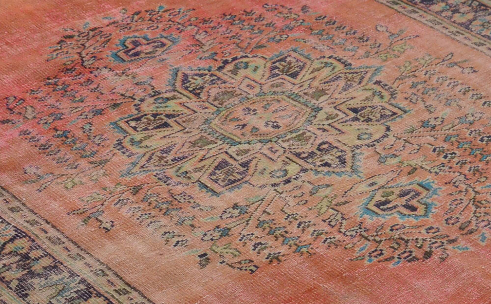 Turkish Anatolian Handmade Vintage Rug 270 cm x 174 cm