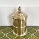 Round brass box