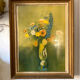 Framed reproduction "Wildflowers" after Odilon Redon