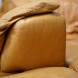 Leather modular sofa, 7 elements, 70s