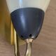 Pair of vintage wall sconces, opaline glass and brass circa 1950.