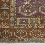 Purple & Brown Oriental Vintage Rug, 107x172Cm