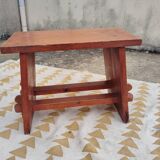 Small solid wood painter's bench