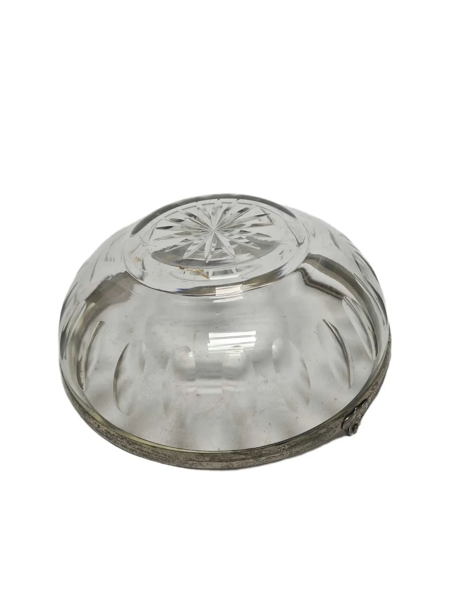 BCS Crystal Plate ART DECO with Brass Fittings