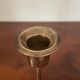 Scandinavian candlesticks in vintage brass
