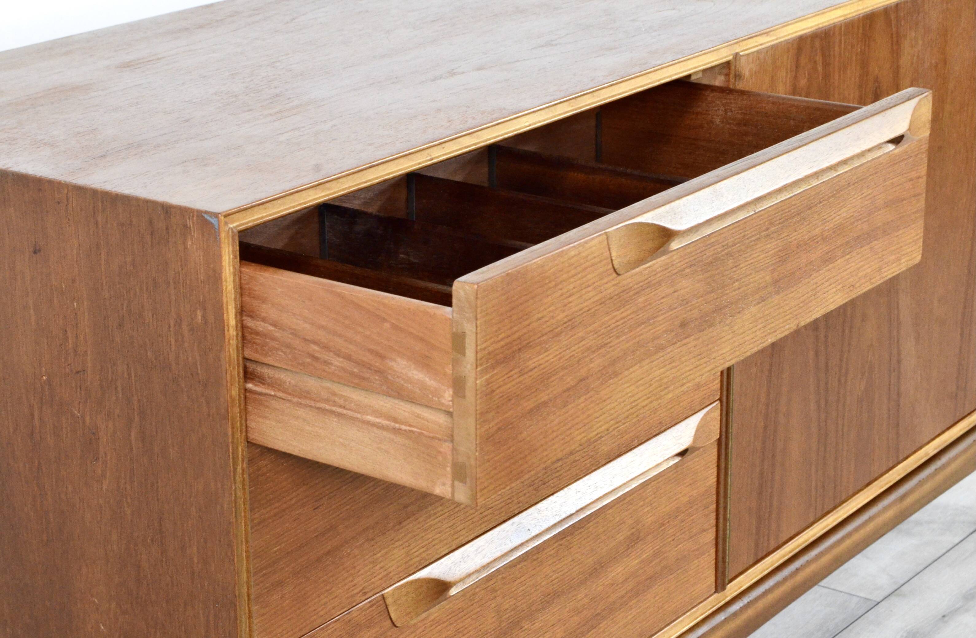 Rare Vintage Midcentury Mc Intosh Teak Sideboard / Long John.