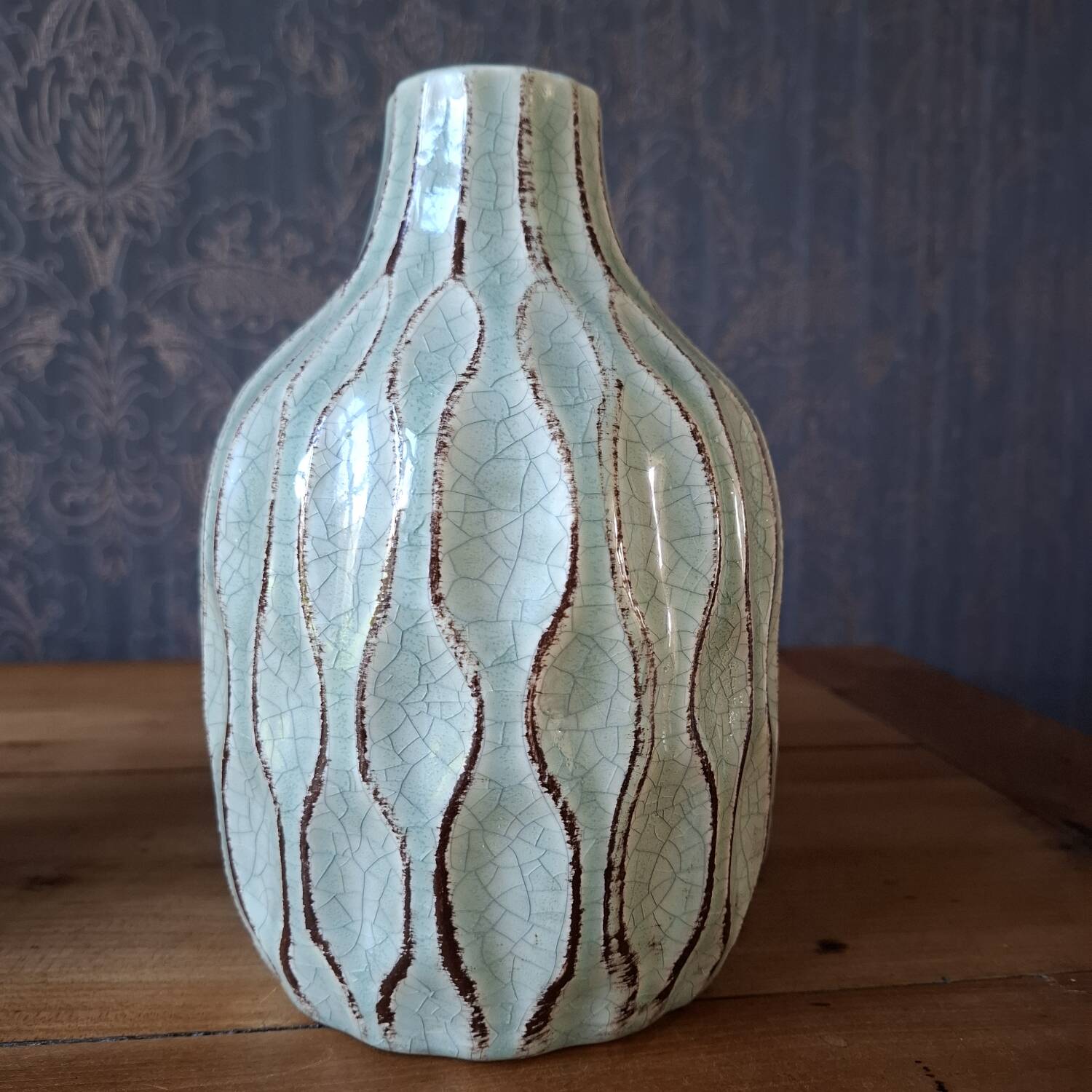 Vase en céramique émaillée, XXème s.