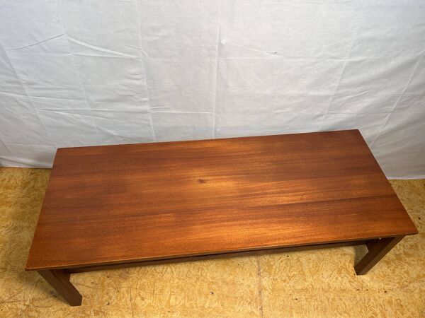 Table basse rétro vintage en teck avec rangement – Fonctionnelle des années 1960