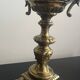 Pair of five-light gilded bronze candelabras, Napoleon III, 19th century.