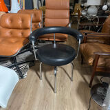 LC-7 Swivel Armchair by Le Corbusier, Cassina edition, 1980s