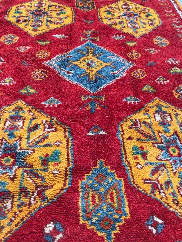 Berber tribal Moroccan former carpet 111x166cm