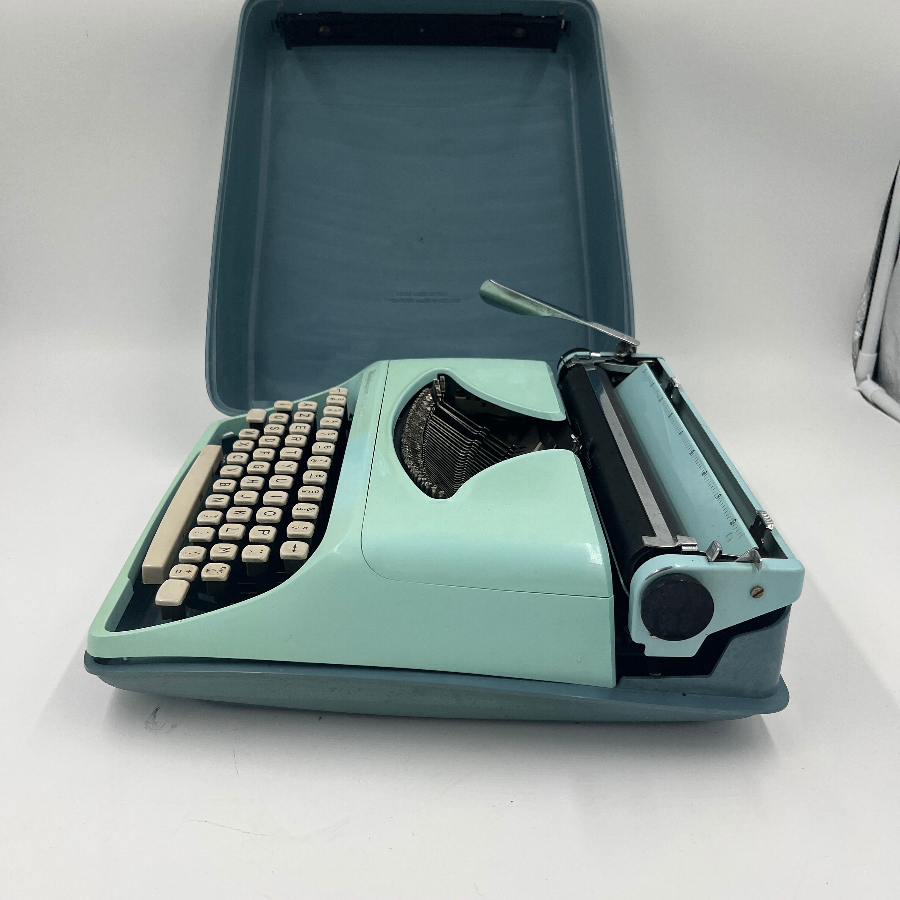 Machine à écrire Remington streamliner vert pistache